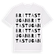 White t-shirt med Brittastugan ordlek t-shirt