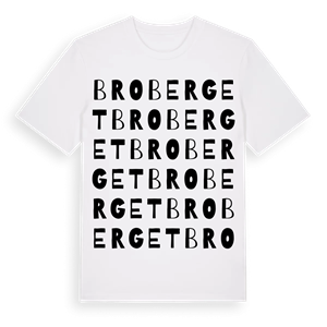 Broberget ordlek t-shirt – ekologisk bomull t-shirt från Pinshirt