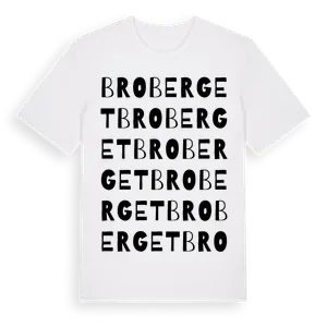 Broberget ordlek t-shirt – ekologisk bomull t-shirt från Pinshirt