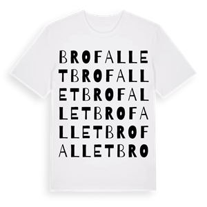 Brofallet ordlek t-shirt – ekologisk bomull t-shirt från Pinshirt