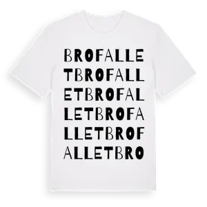 Brofallet ordlek t-shirt – ekologisk bomull t-shirt från Pinshirt