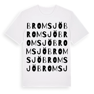 Bromsjö ordlek t-shirt – ekologisk bomull t-shirt från Pinshirt