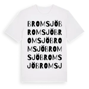 Bromsjö ordlek t-shirt – ekologisk bomull t-shirt från Pinshirt