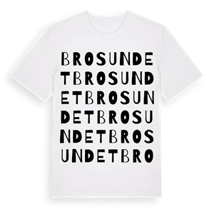 Brosundet ordlek t-shirt – ekologisk bomull t-shirt från Pinshirt