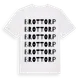 White t-shirt med Brottorp ordlek t-shirt
