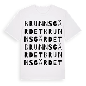 Brunnsgärdet ordlek t-shirt – ekologisk bomull t-shirt från Pinshirt