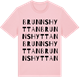 Pink Cotton t-shirt med Brunnshyttan ordlek t-shirt