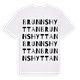 White t-shirt med Brunnshyttan ordlek t-shirt
