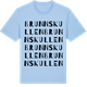 Blue Soul t-shirt med Brunnskullen ordlek t-shirt