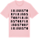 Pink Cotton t-shirt med Brunnstorp ordlek t-shirt