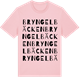 Pink Cotton t-shirt med Bryngelbäcken ordlek t-shirt