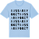 Blue Soul t-shirt med Bussarbygget ordlek t-shirt