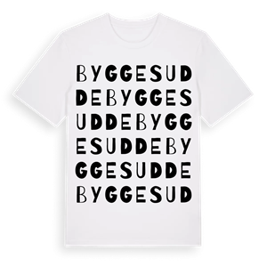 Byggesudde ordlek t-shirt – ekologisk bomull t-shirt från Pinshirt