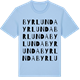 Blue Soul t-shirt med Byrlunda ordlek t-shirt