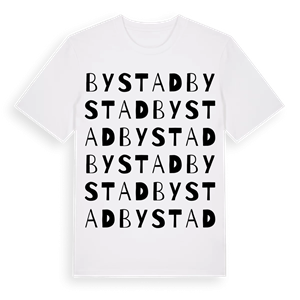 Bystad ordlek t-shirt – ekologisk bomull t-shirt från Pinshirt