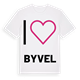 Jag älskar Byvel t-shirt stort tryck