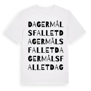 Dagermålsfallet ordlek t-shirt – ekologisk bomull t-shirt från Pinshirt