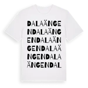 Dalaängen ordlek t-shirt – ekologisk bomull t-shirt från Pinshirt