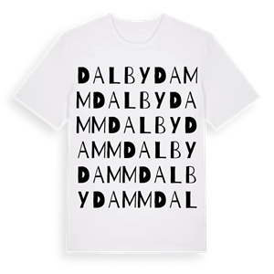 Dalbydamm ordlek t-shirt – ekologisk bomull t-shirt från Pinshirt