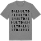 Mid Heather Gray t-shirt med Dalhult ordlek t-shirt