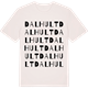 Vintage White t-shirt med Dalhult ordlek t-shirt