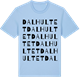 Blue Soul t-shirt med Dalhultet ordlek t-shirt