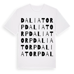 Daliatorp ordlek t-shirt – ekologisk bomull t-shirt från Pinshirt