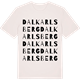Vintage White t-shirt med Dalkarlsberg ordlek t-shirt