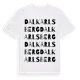 White t-shirt med Dalkarlsberg ordlek t-shirt