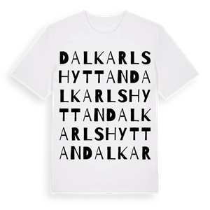 Dalkarlshyttan ordlek t-shirt – ekologisk bomull t-shirt från Pinshirt
