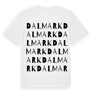 Dalmark ordlek t-shirt – ekologisk bomull t-shirt från Pinshirt