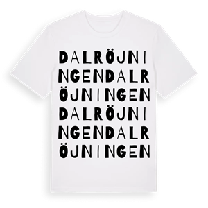 Dalröjningen ordlek t-shirt – ekologisk bomull t-shirt från Pinshirt