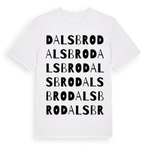 Dalsbro ordlek t-shirt – ekologisk bomull t-shirt från Pinshirt