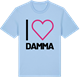 Blue Soul t-shirt med Jag älskar Damma t-shirt stort tryck