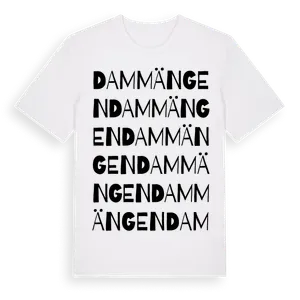 Dammängen ordlek t-shirt – ekologisk bomull t-shirt från Pinshirt