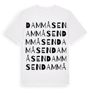 Dammåsen ordlek t-shirt – ekologisk bomull t-shirt från Pinshirt