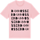 Pink Cotton t-shirt med Dammossen ordlek t-shirt