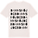 Vintage White t-shirt med Dammshöjden ordlek t-shirt
