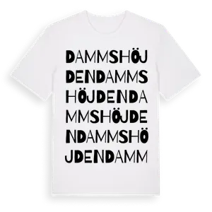 Dammshöjden ordlek t-shirt – ekologisk bomull t-shirt från Pinshirt