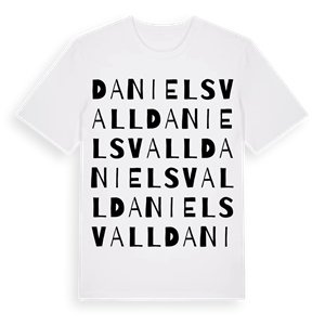 Danielsvall ordlek t-shirt – ekologisk bomull t-shirt från Pinshirt