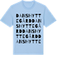 Blue Soul t-shirt med Danshytte gård ordlek t-shirt