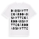Danshytte gård ordlek t-shirt