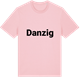 Pink Cotton t-shirt med Danzig fetstil t-shirt
