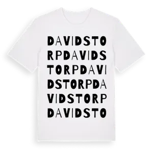 Davidstorp ordlek t-shirt – ekologisk bomull t-shirt från Pinshirt