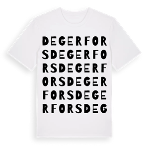 Degerfors ordlek t-shirt – ekologisk bomull t-shirt från Pinshirt
