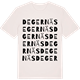 Vintage White t-shirt med Degernäs ordlek t-shirt