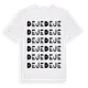 White t-shirt med Deje ordlek t-shirt