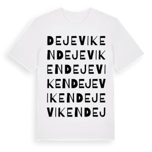 Dejeviken ordlek t-shirt – ekologisk bomull t-shirt från Pinshirt