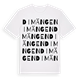 White t-shirt med Dimängen ordlek t-shirt