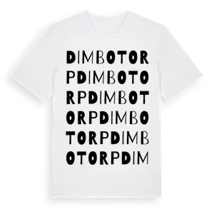Dimbotorp ordlek t-shirt – ekologisk bomull t-shirt från Pinshirt
